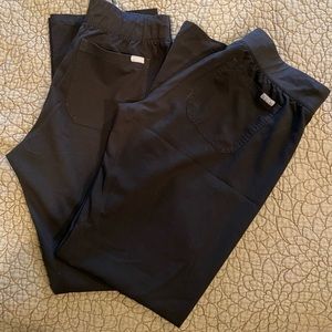 Figs technical collection scrubs pants- black